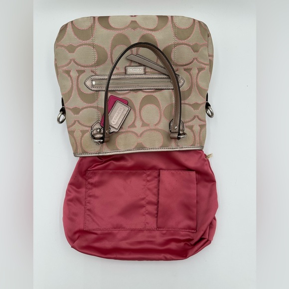 Coach Daisy Outline Signature Mia F23040 in Pink/Brown/Tan - Picture 5 of 14